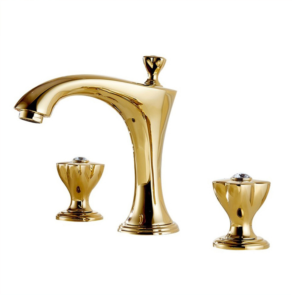 How To Install The Toulon Dual Handle Gold Finish Bathroom Sink Faucet 8275